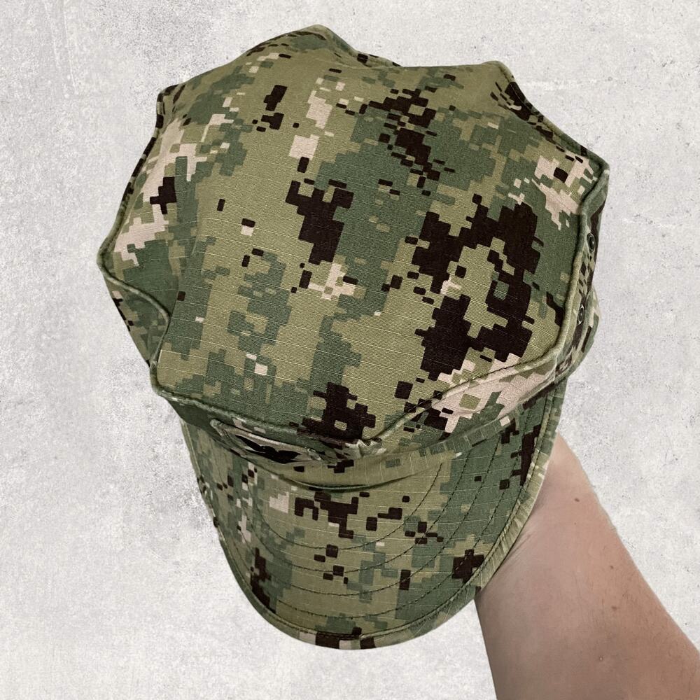 Vintage Y2K US Marines Digital Camo Hat 7 1/2 Embroidered Logo - Picture 4 of 7